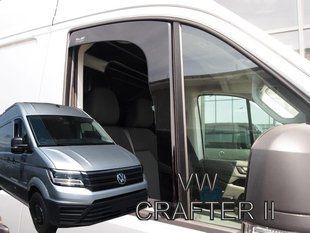 Дефлектори вікон (вітровики) Volkswagen Crafter 2017+ 2D (вст, кт-2шт) (Heko) 31008 фото