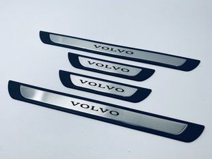 Накладки на пороги Volvo 4шт (Y-1 хром-пласт) (TAN24) 00-00011721 фото