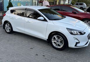 Вітровики з хромованим молдингом HB/SD (4 шт., Sunplex Chrome) &mdash; Ford Focus IV 2018- рр. plus1007001 фото