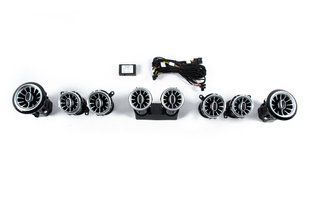 Дефлектори вентиляційні LED (64 color) &mdash; Mercedes E-class W213 2016-2023 рр. md-alw213-001 фото