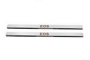 Накладка на пороги Carmos (2 шт, нерж) &mdash; Volkswagen EOS 2011-2016 рр. car3506300425 фото