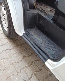 Накладки на пороги EuroCap (2 шт, ABS) &mdash; Ford Transit 2000-2014 рр. 278000 фото