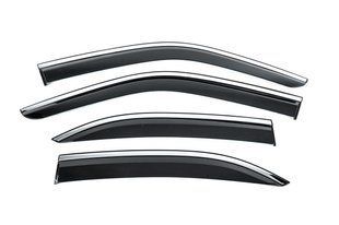 Вітровики з хромованим молдингом Niken Luxury (4 шт) &mdash; Mercedes E-class W210 1995-2002 рр. bbzec9502-w/s фото