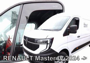 Дефлектори вікон (вітровики) Renault Master 2024 -> 2D (вставні, кт - 2шт) 27029 фото