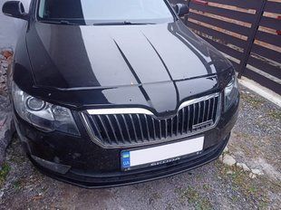Дефлектор капота (мухобійка) Skoda Superb 2013+ (TAN24) 00-00010019 фото