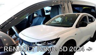 Дефлектори вікон (вітровики) Renault Rafale 2024-> 5D (вставні, кт - 4шт) (LSE) 27028 фото