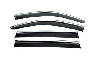 Вітровики з хромованим молдингом Niken Luxury (4 шт) &mdash; Volkswagen Tiguan 2023- рр. bvwtg2024-w/s фото