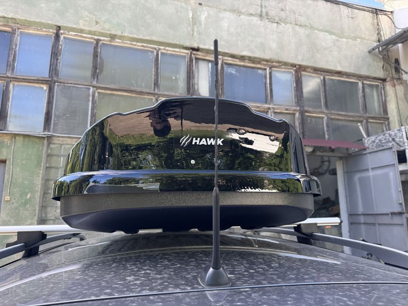 Автомобільний бокс Hawk 450 літрів чорний Sport (173*80*38CM) 00-00015506 фото