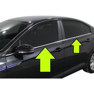 Х/н Volkswagen Passat B8 2015- окантовка вікон 4шт (TAN24) 00-00014027 фото