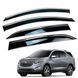 Дефлектори вікон (вітровики) CHEVROLET EQUINOX 2017-2022 нерж. з хром полоскою (HAWK) 31275 фото 1
