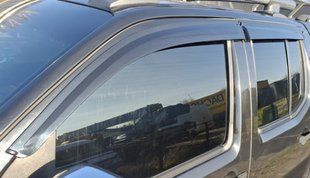 Вітровики (4 шт., Sunplex Sport) &mdash; Nissan Navara 2006-2015 рр. sp-s-91 фото