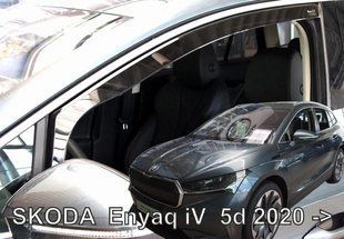 Дефлектори вікон (вітровики) Skoda Enyaq iV 2022-> 5D (вставні, кт - 4шт) Coupe (Heko) 28363 фото