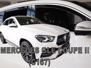 Дефлектори вікон (вітровики) Mercedes GLE II C167 2019+ (вставні, кт - 4шт) Coupe Heko 23618 фото
