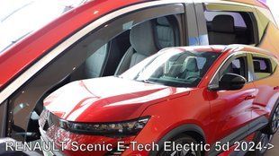 Дефлектори вікон (вітровики) Renault Scenic E-Tech Electric 2024+ (вставні, кт - 4шт) Heko 27033 фото