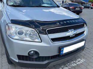 Дефлектор капота (мухобійка) Chevrolet Captiva 2006-2011 (ViP) 00-00000047 фото