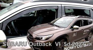 Дефлектори вікон (вітровики) Subaru Outback VI 2021+ 5D (вставні, кт - 4шт) Heko 28532 фото
