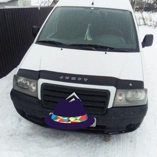 Дефлектор капота (мухобійка) Citroen Jumpy 2004-2007 (ViP) 00-00000080 фото