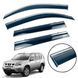 Дефлектори вікон (вітровики) Nissan X-Trail II 2007-2014 нерж. з хром полоскою (Defl) 21044 фото 1