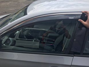 Вітровики з хромованим молдингом SD (4 шт, Niken) &mdash; Skoda Rapid 2012-2019 рр. 047sk070201 фото