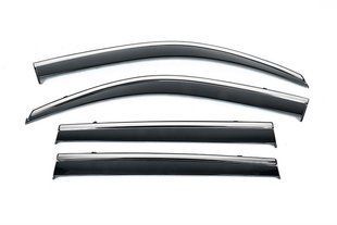 Вітровики з хромованим молдингом Niken Luxury (2016-2023, 4 шт) &mdash; Chrysler C300 2011-2023 рр. crs2016-w/s фото
