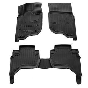 3D килимки для Mitsubishi L200 (KAOT) (2006-2015) з бортиками 30 мм (Stingray) 5013215 фото