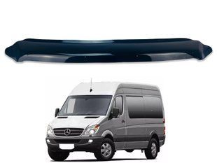 Дефлектори капота (мухобійка) Mercedes Sprinter 2013-2018 (Defl) коротка 00-00014503 фото