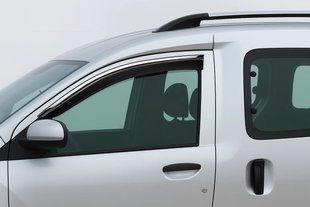Вітровики з хромованим молдингом Niken Luxury (2 шт) &mdash; Renault Dokker 2013-2022 рр. brndk1523-w/s фото
