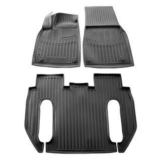 3D килимки для Tesla Model X Plaid (2022-...) з бортиками 30 мм (Stingray) 5050113 фото
