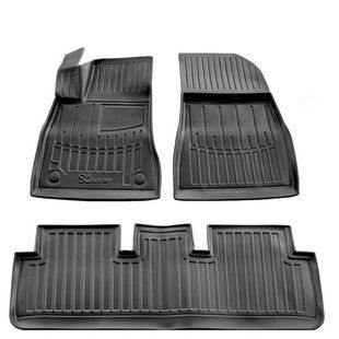 3D килимки для Tesla Model 3 Highland (2023-...) з бортиками 30 мм (Stingray) 5050123 фото