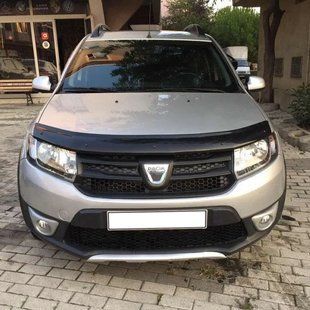 Дефлектор капота (мухобійка) Dacia Logan / Sandero 2013-2019 (TAN24) 00-00011133 фото