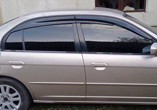 Вітровики (4 шт., Sunplex Sport) &mdash; Honda Civic Sedan VII 2001-2006 рр. sp-s-09 фото