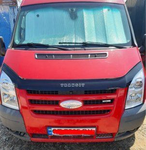Дефлектор капота (мухобійка) Ford Transit 2007-2014 довга (VIP) 00-00000150 фото
