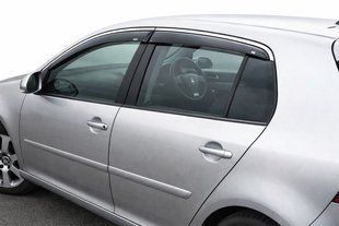 Вітровики з хромованим молдингом (HB, 4 шт, Niken) &mdash; Volkswagen Golf 5 2003-2009 рр. 047vw150201 фото